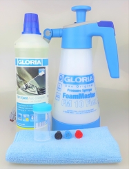 Gloria FM10 FLEX mit Top Foam Schaumshampoo im Set