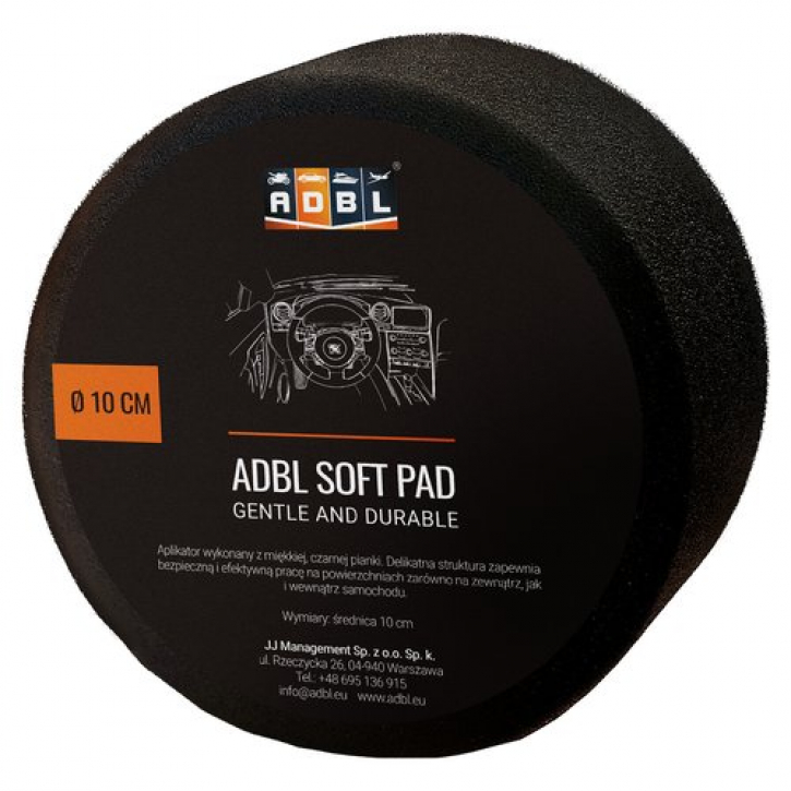 ADBL Soft Pad schwarz weich rund 10 cm