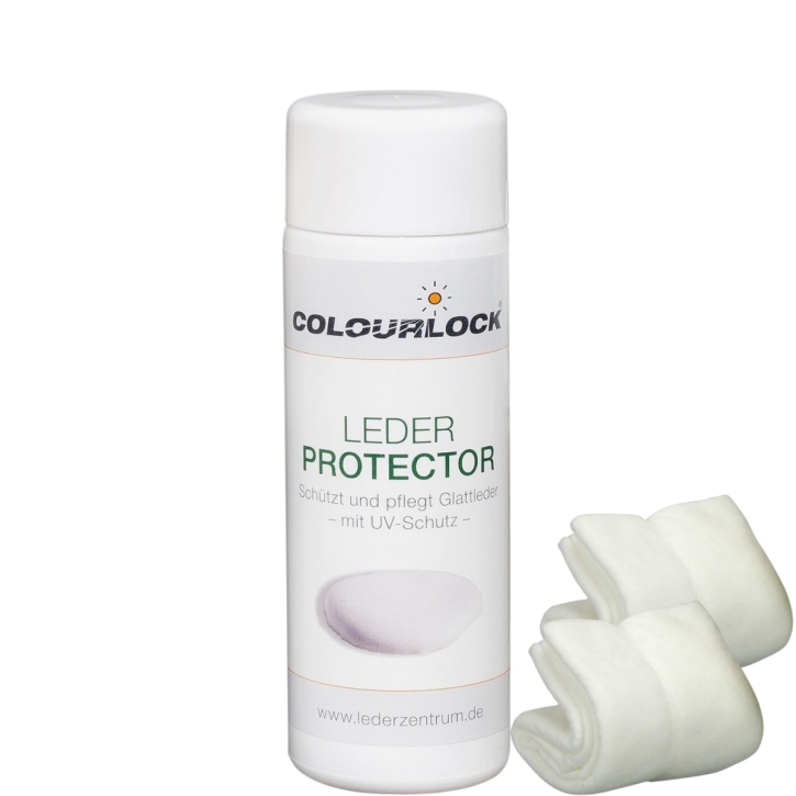 Colourlock Leder Protector - Pflegemilch 150ml + 2 x Viskose Tücher