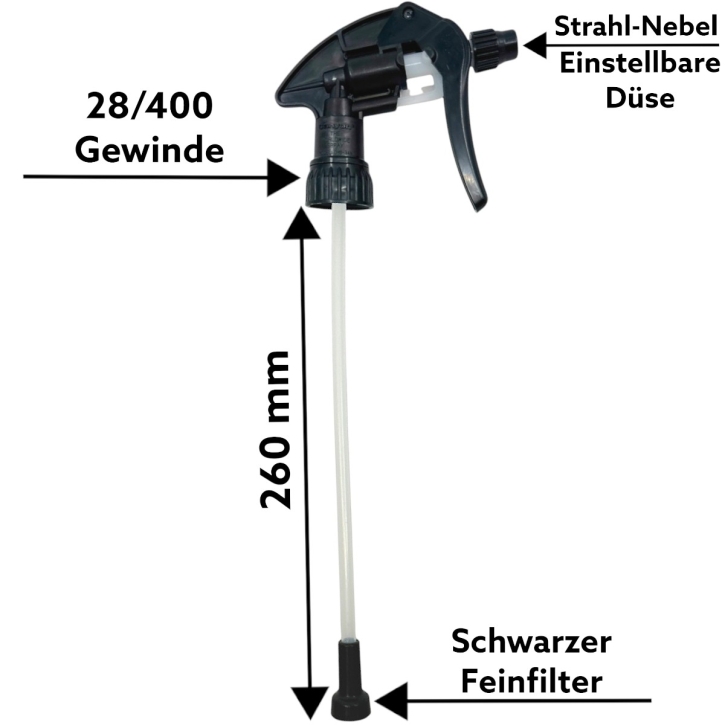 DFT Canyon Sprayer Heavy Black CHS-3AN passend für 1 Liter Flaschen