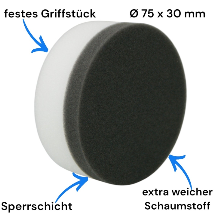 DFT Wax Applicator klein weiß/schwarz 75 x 30 mm