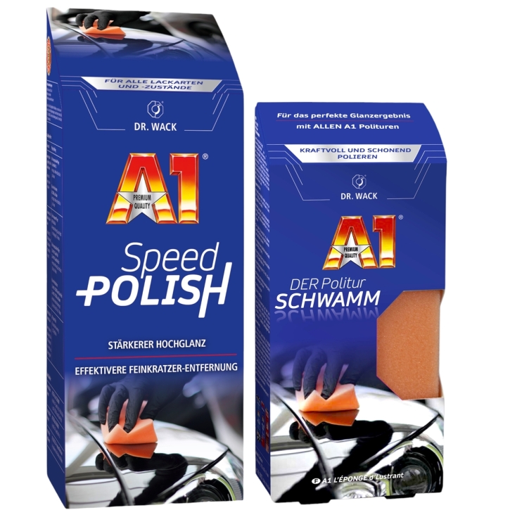 Dr. Wack A1 Speed Polish 500 ml + DER Politur SCHWAMM