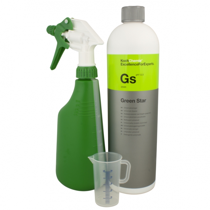 Koch Chemie Green Star+ Sprühflasche+Overhead Sprüher+Messbecher