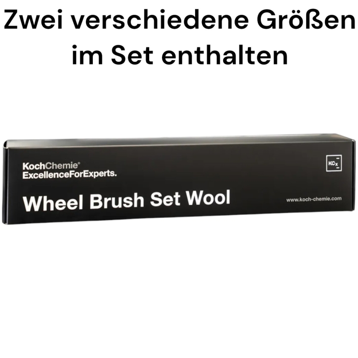 Koch Chemie KCx Wheel Brush WOOL Felgebürsten Set 2 verschiedene Größen