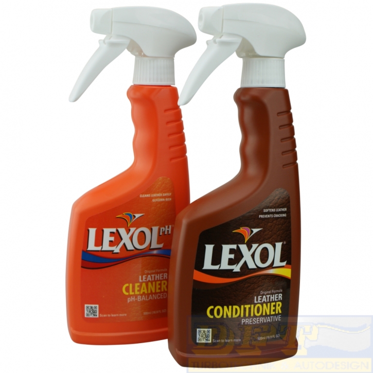 Lexol Leather Cleaner+Conditioner2x500ml Sprühflasche,