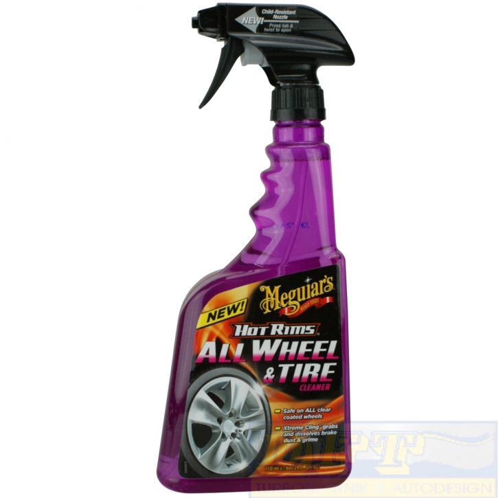 Meguiar`s Hot Rims All Wheel Tire Cleaner Felgenreiniger 710 ml,