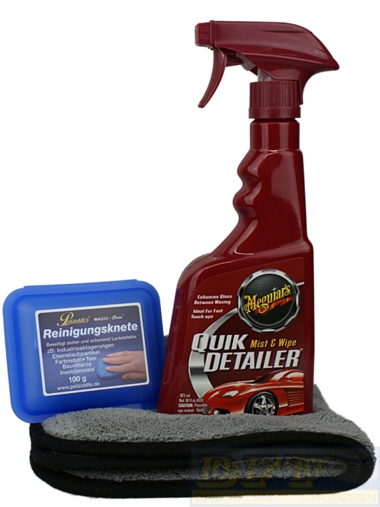 Magic Clean+ Meguiar's Quik Detailer im Paket inkl. Microfasertuch,