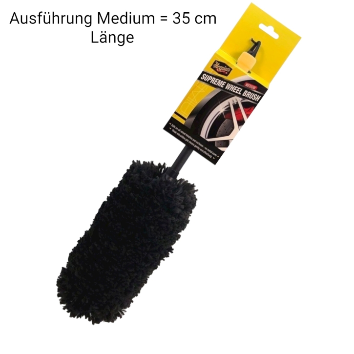 Meguiars Supreme Wheel Brush Medium Felgenbürste 35 cm lang