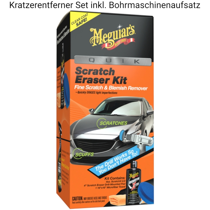 Meguiars Quik Scratch Eraser Kit, Kratzerentferner Set