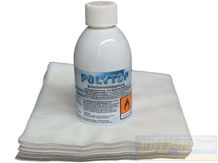 POLYTOP  Scheibenversiegelung 250 ml + 10 Vliestüchern,