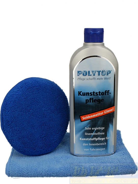 Polytop Kunststoffpflege innen im Set mit DFT Applicator & Microfasertuch,