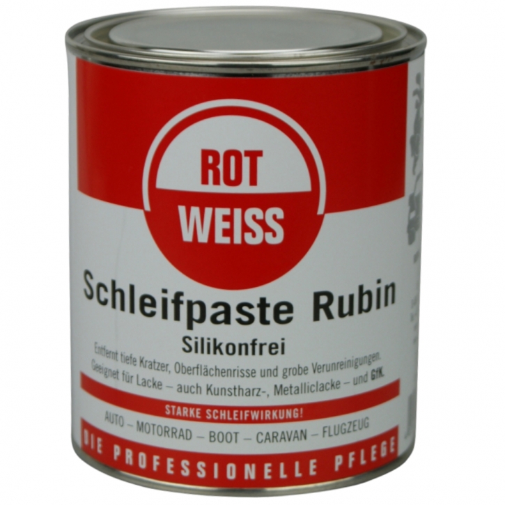 ROTWEISS Schleifpaste Rubin 750 ml,