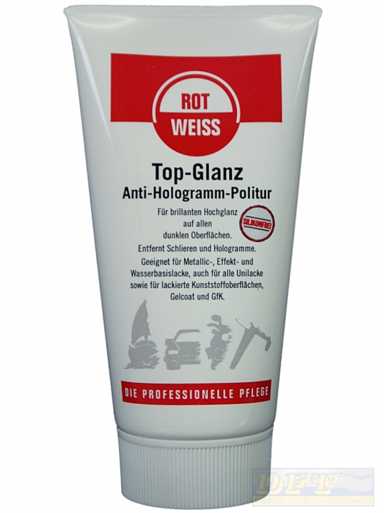 ROTWEISS Top Glanz, Anti- Hologramm Politur 150 ml,