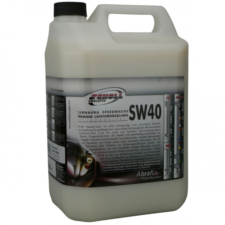 Scholl Concepts SW40 Carnauba Speedwax 5 Liter