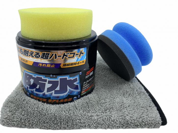 Soft99 Water Block Wax Super Splash Dark Wax Set 300g