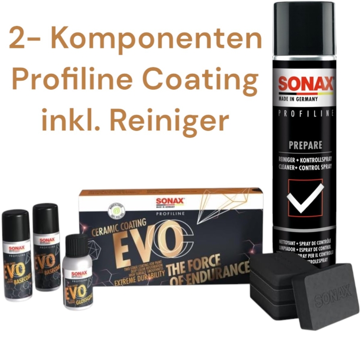 Sonax Profiline CeramicCoating CC Plastic+Rubber Set inkl.Prepare Spray 400 ml