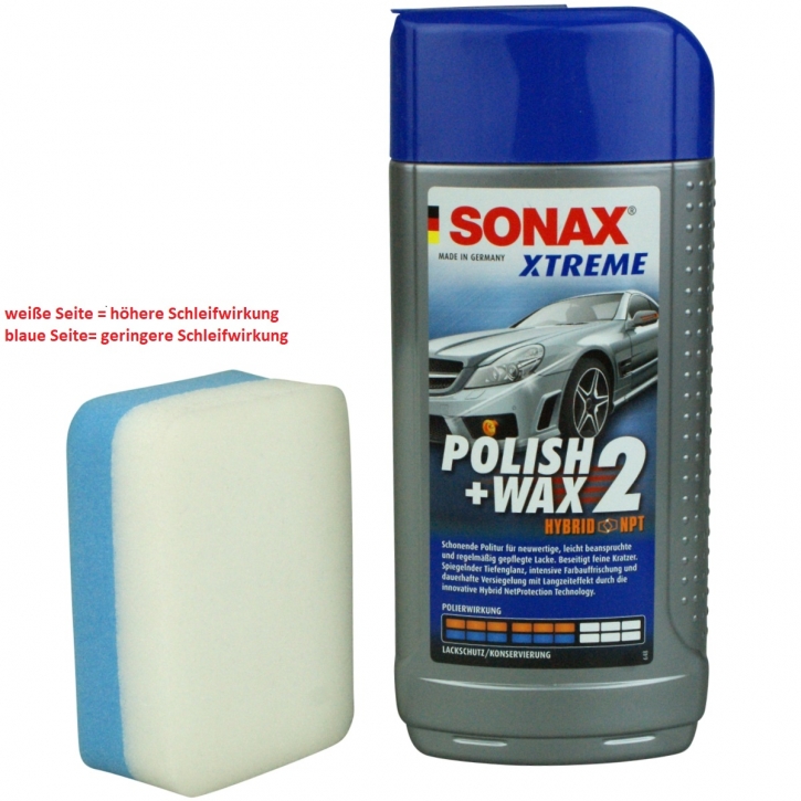 Sonax XTREME Polish+ Wax 2 500ml + DFT Sandwich Applicator