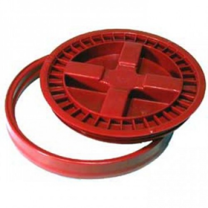 Gamma Seal Cover Lid Wasserdichter Verschluss für Grid Guart Eimer rot