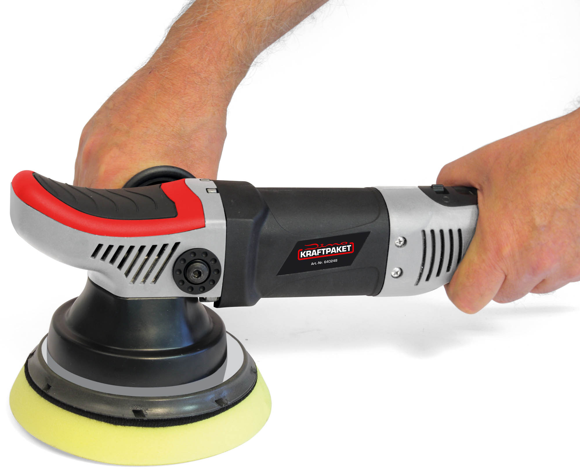 Éponge De Polissage Dino KRAFTPAKET - 180 Mm, Avec Velcro - Pour Polisseuse Orbitale, Application Cire, Brillance Sans Hologrammes