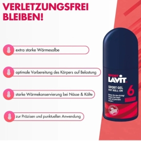 Schweizer Effax Sport Lavit  Sport Gel HOT Roll On 50 ml