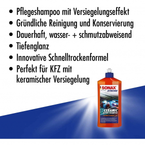 Sonax Ceramic Active Shampoo mit der SI-Carbon Technologie 500ml