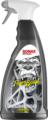 SONAX Felgenbeast Felgenreiniger 1 Liter + Reifenglanz Black Beast Effect 500 ml