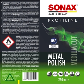 SONAX Metalpolish Metal Politur 250 ml