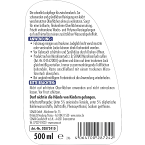 Sonax Brilliant Shine Detailer Lackschnellpflege Limited Edition 500 ml