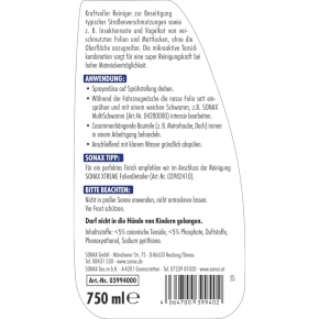 SONAX XTREME Folien Reiniger 750 ml